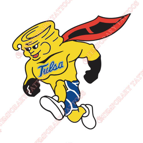 Tulsa Golden Hurricane Customize Temporary Tattoos Stickers NO.6617